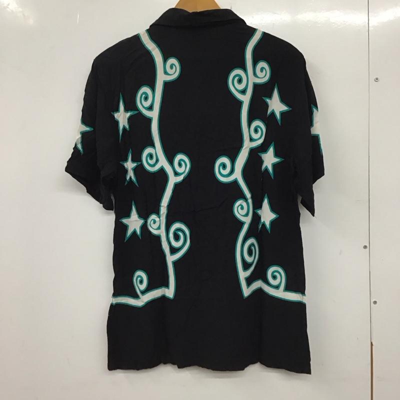 プレジャー PLEASURES シャツ、ブラウス 半袖 半袖シャツ プリントシャツ 柄シャツ S プリント 黒 / ブラック /  メンズ USED 古着 中古 10136824