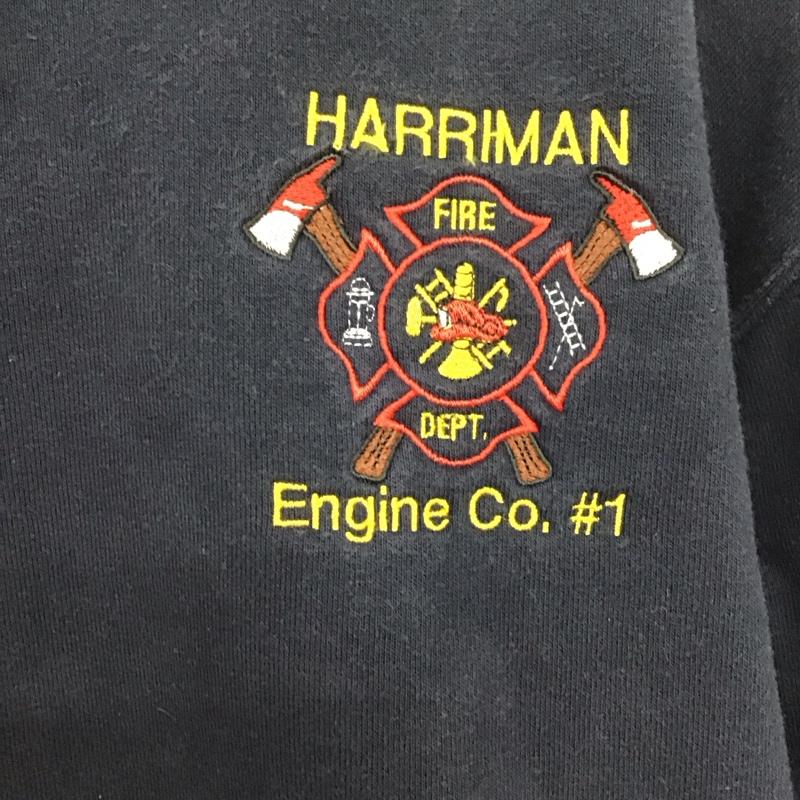 カーハート Carhartt パーカー 長袖 長袖パーカー プルオーバーパーカー スウェット XL ロゴ、文字 紺 / ネイビー /  メンズ USED 古着 中古 10142602