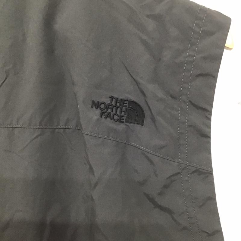 ザノースフェイス THE NORTH FACE ベスト ベスト np11916 EARTHLYVEST ジップアップベスト スタンドカラー ノースリーブカットソー L ロゴ、文字 灰 / グレー /  メンズ USED 古着 中古 10139558