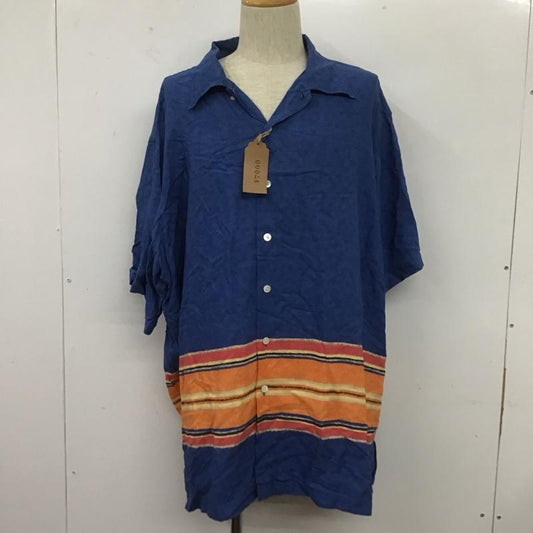ラルフローレン RALPHLAUREN シャツ、ブラウス 半袖 半袖シャツ カラーシャツ 半袖カットソー アロハシャツ XXL プリント 青 / ブルー /  メンズ USED 古着 中古 10106355