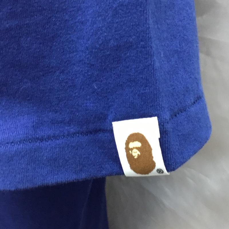 アベイシングエイプ A BATHING APE Tシャツ 半袖 JAPANESE WIND CHIMES COLLEGE TEE 風鈴 XL プリント 紺 / ネイビー /  メンズ USED 古着 中古 10117076