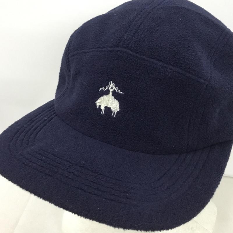 ブルックスブラザーズ BROOKS BROTHERS 帽子 キャップ ポリエステル フリース GFロゴ ジェットキャップ ワンポイント 紺 / ネイビー /  メンズ USED 古着 中古 10144843
