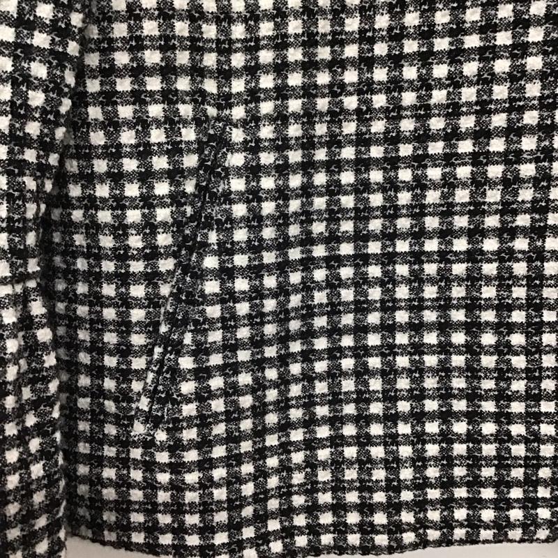 ザラ ZARA ジャケット、上着 ジャケット、ブレザー 2257 638 064 ノーカラー S ストライプ 白 / ホワイト / X 黒 / ブラック /  レディース USED 古着 中古 10139590