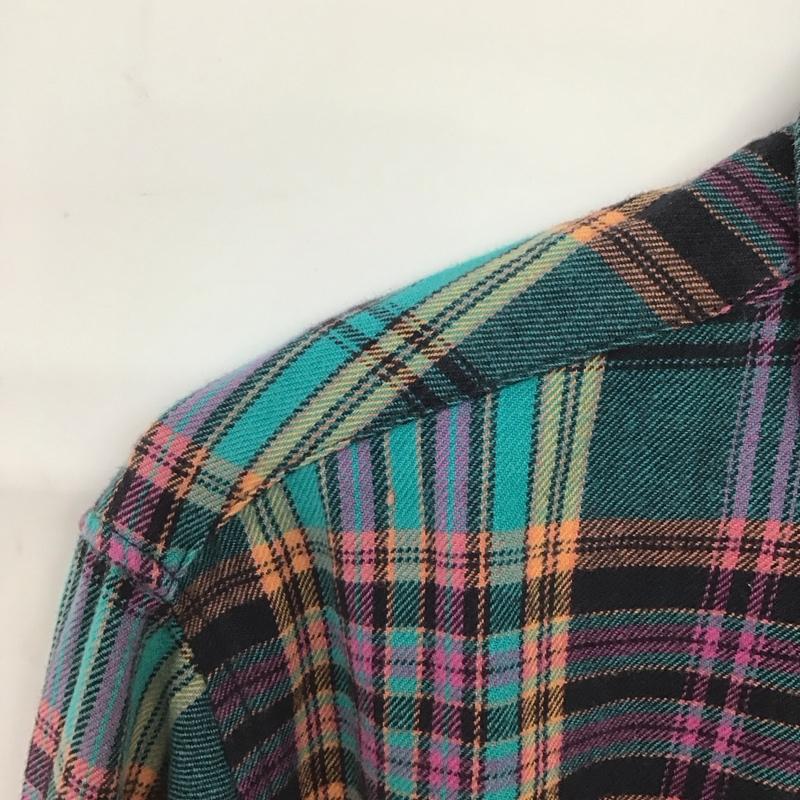 ステューシー STUSSY シャツ、ブラウス 長袖 長袖シャツ チェックシャツ カラーシャツ L チェック マルチカラー / マルチカラー /  メンズ USED 古着 中古 10146980