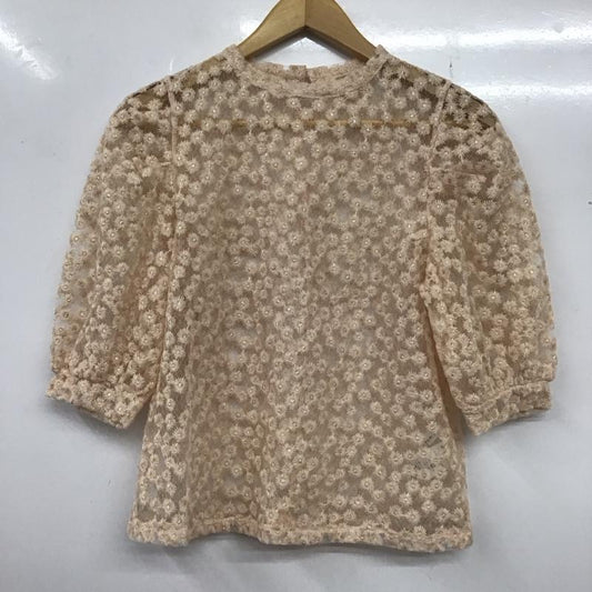 アルシーヴ archives カットソー 半袖 刺繍 桃 / ピンク /  レディース USED 古着 中古 10133307
