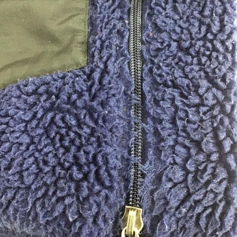 パタゴニア patagonia ジャケット、上着 ジャケット、ブレザー ジップアップジャケット フリースジャケット アウター S ロゴ、文字 青 / ブルー /  メンズ USED 古着 中古 10129071