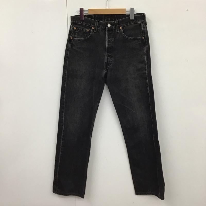 リーバイス Levi s パンツ デニム、ジーンズ 90s 501 33インチ 無地 黒 / ブラック /  メンズ USED 古着 中古 10121904