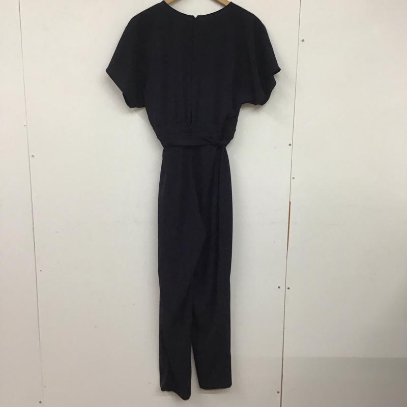 ザラ ZARA ワンピース・ドレス・オールインワン ワンピース・ドレス・オールインワン オールインワン 半袖 ワイドパンツ S 無地 紺 / ネイビー /  レディース USED 古着 中古 10142037