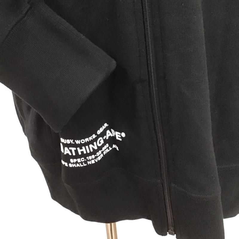 アベイシングエイプ A BATHING APE パーカー 長袖 001ZPD701003X シャーク フルジップ スリーブロゴ 2XL ロゴ、文字 黒 / ブラック /  メンズ USED 古着 中古 10107422