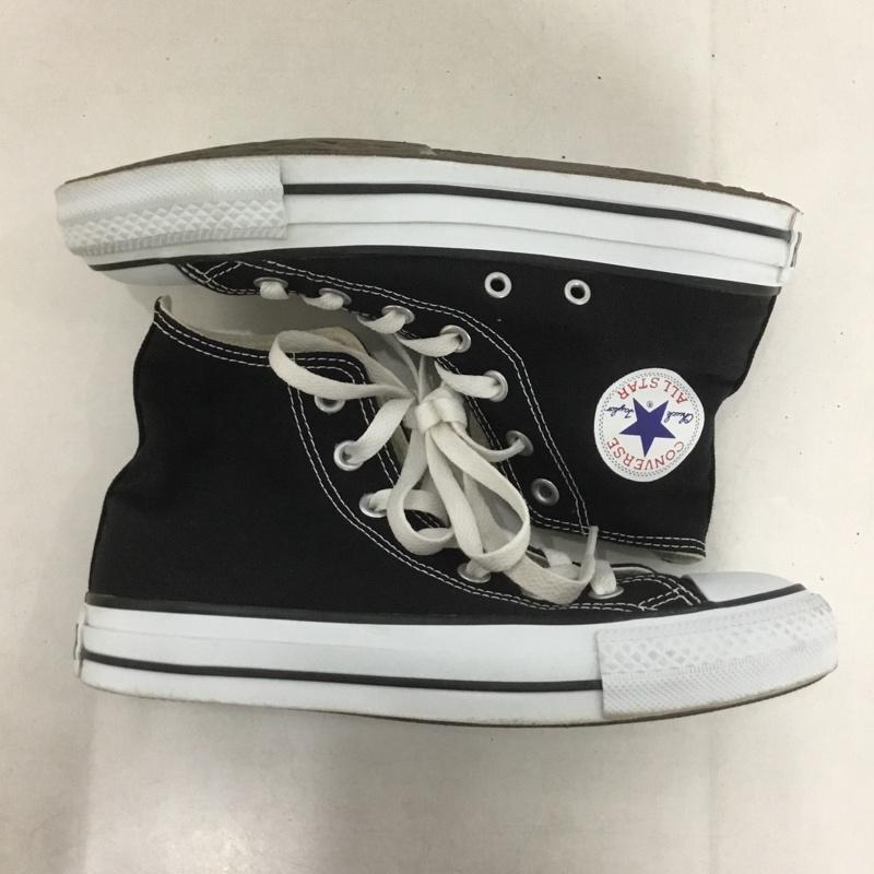 コンバース CONVERSE スニーカー スニーカー M9160 ALL STAR HI ハイカット 23cm 23.0cm ロゴ、文字 黒 / ブラック / X 白 / ホワイト /  レディース USED 古着 中古 10141558
