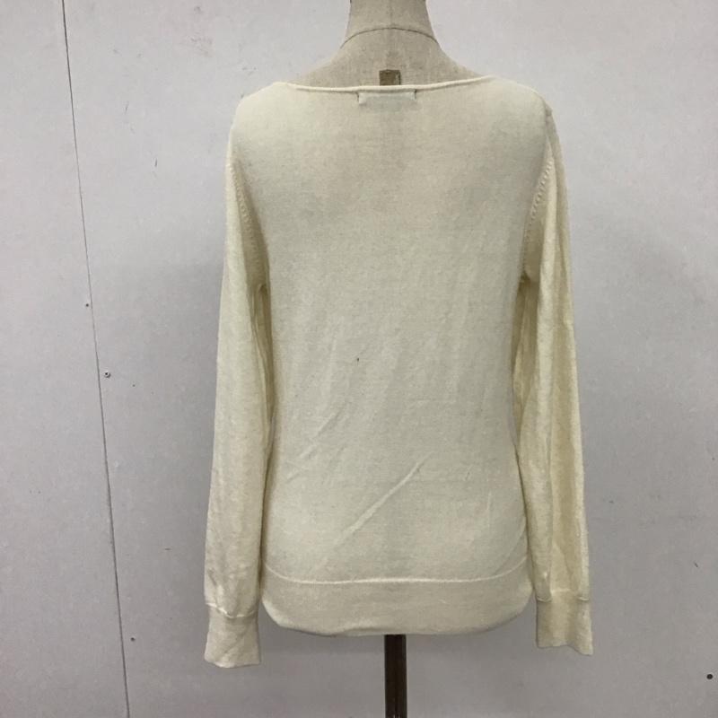 レイビームス Ray BEAMS カットソー 長袖 長袖カットソー Vネックカットソー ロングスリーブカットソー M 無地 白 / ホワイト /  メンズ USED 古着 中古 10117399