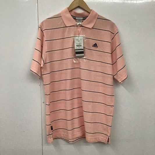 アディダス adidas ポロシャツ 半袖 L ボーダー柄 マルチカラー / マルチカラー /  メンズ USED 古着 中古 10130151