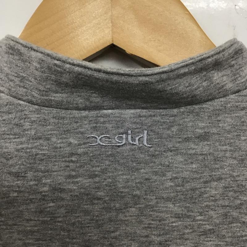 エックスガール X-girl ワンピース ミニスカート 1 無地 灰 / グレー /  レディース USED 古着 中古 10139850