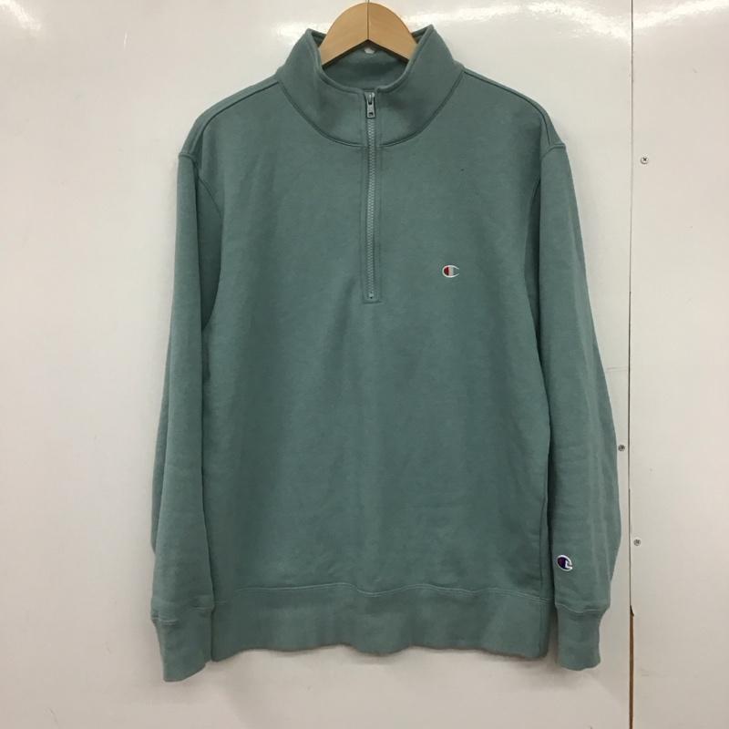 チャンピオン Champion トレーナー 長袖 c3-b020 ハーフジップスウェットシャツ 長袖トレーナー L ロゴ、文字 マルチカラー / マルチカラー /  メンズ USED 古着 中古 10148291