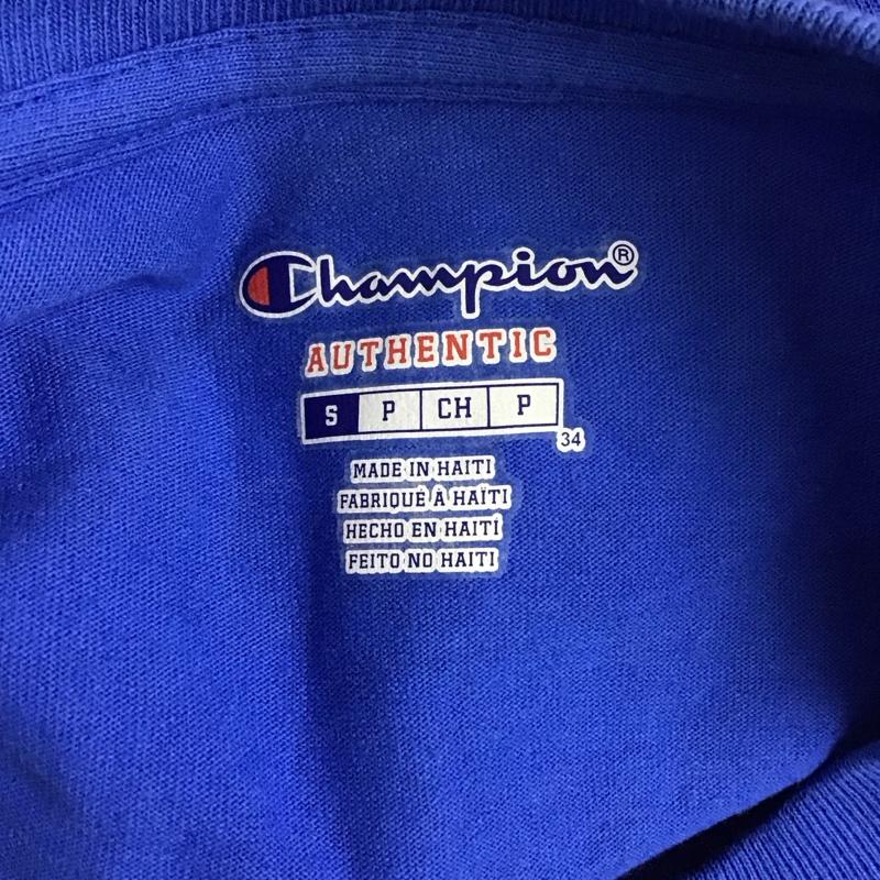 チャンピオン Campion Tシャツ 半袖 S プリント 青 / ブルー /  メンズ USED 古着 中古 10128345