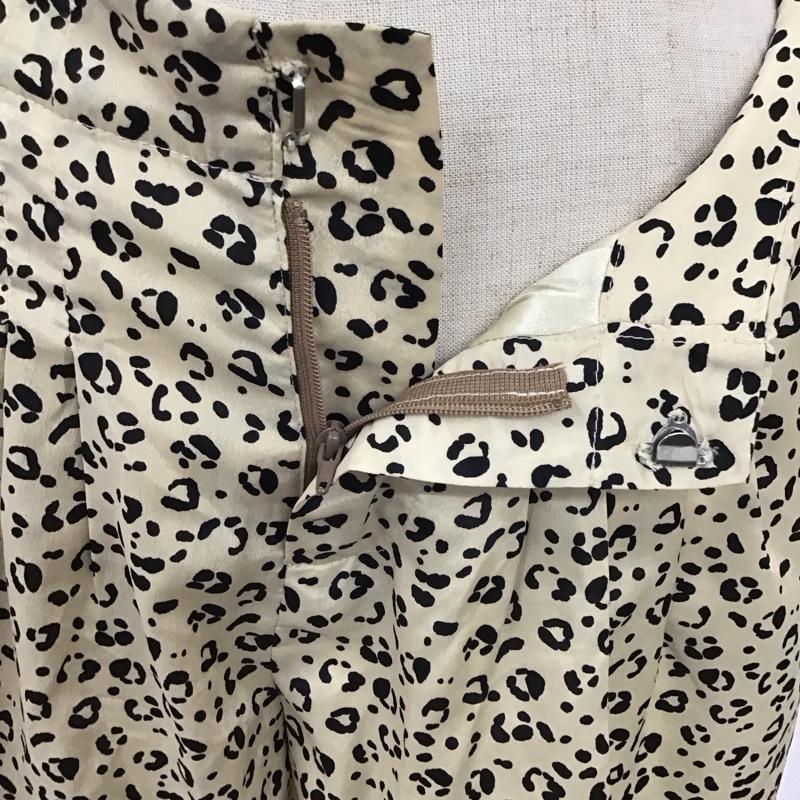 ローリーズファーム LOWRYS FARM パンツ ショートパンツ キュロット FREE ヒョウ柄・レオパード柄 ベージュ / ベージュ / beige X 黒 / ブラック / black レディース USED 古着 中古 10114069