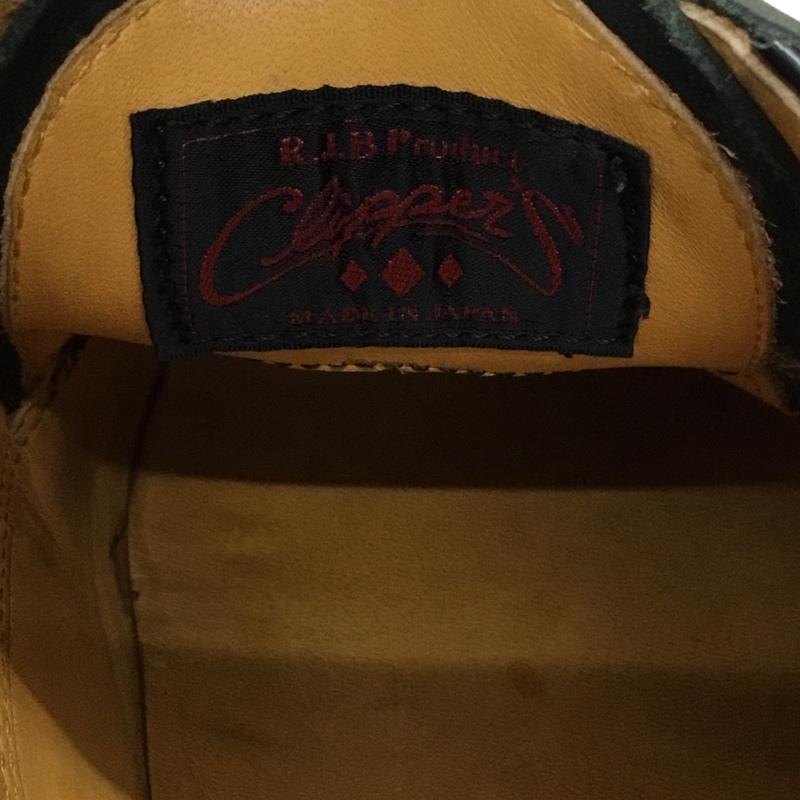 フラットヘッド The Flat Head 革靴 革靴 RJB ステッチ 8 無地 黒 / ブラック /  メンズ USED 古着 中古 10113962