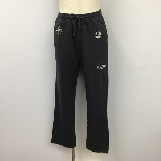 インヘリット INHERIT パンツ ワークパンツ、ペインターパンツ ワイドパンツ スウェットパンツ カジュアルパンツ L ロゴ、文字 黒 / ブラック /  メンズ USED 古着 中古 10113121