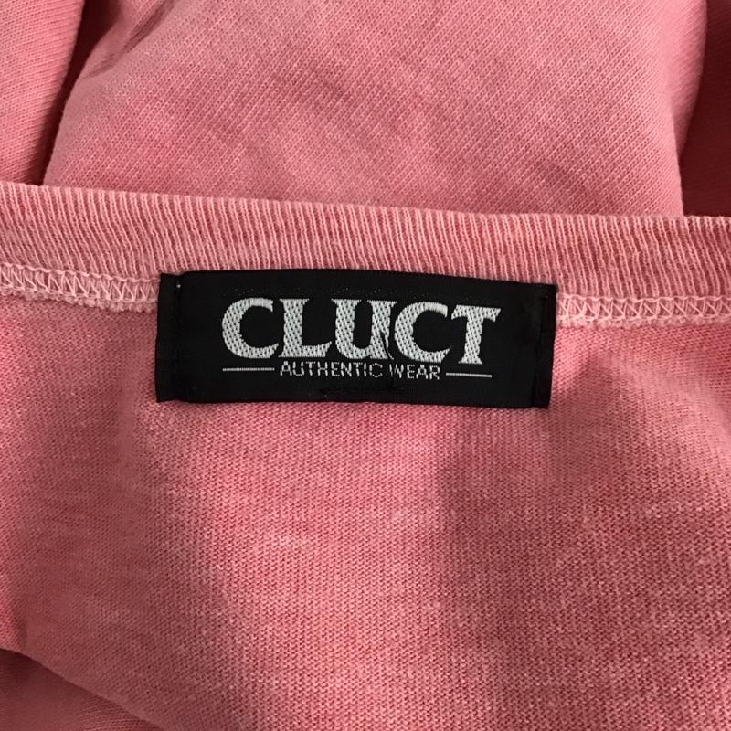 クラクト CLUCT Tシャツ 半袖 ロゴ、文字 X プリント 桃 / ピンク /  メンズ USED 古着 中古 10128349