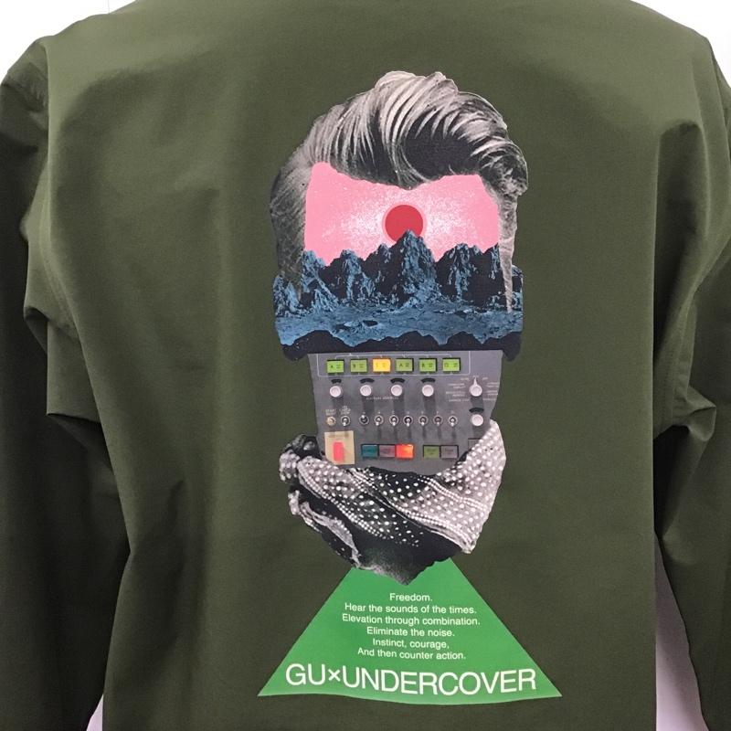 ジーユー GU ジャケット、上着 ジャンパー、ブルゾン 311-334118 UNDERCOVER コーチジャケット S 無地 X プリント カーキ / カーキ /  メンズ USED 古着 中古 10106082