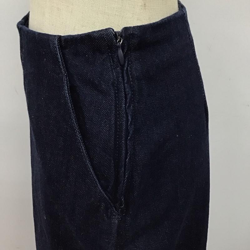 ザラ ZARA スカート ロングスカート 前スリット デニム XS 無地 インディゴ / インディゴ /  レディース USED 古着 中古 10121523