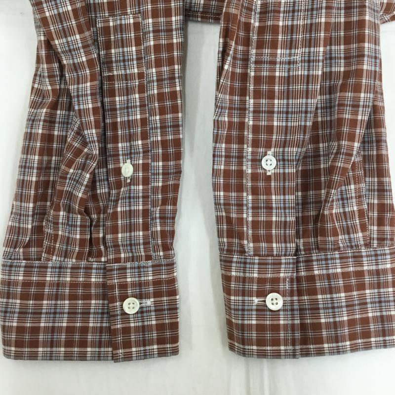 ジムフレックス GYMPHLEX シャツ、ブラウス 長袖 20S-WS-003 M チェック 茶 / ブラウン /  メンズ USED 古着 中古 10129010