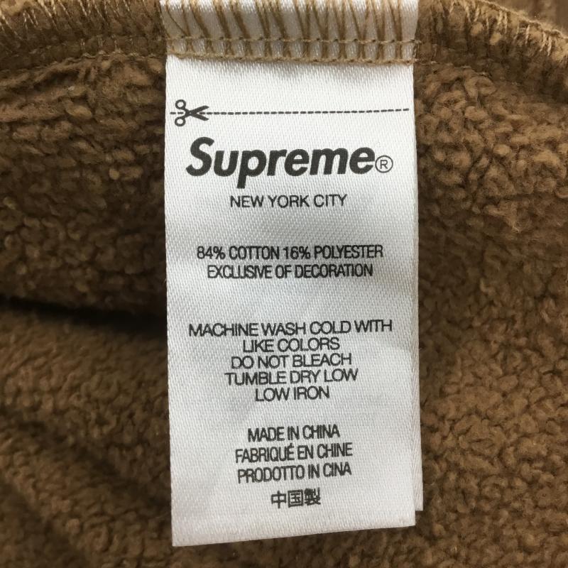 シュプリーム Supreme パーカー 長袖 22SS Cropped Panels Hooded Sweatshirt L ロゴ、文字 茶 / ブラウン /  メンズ USED 古着 中古 10108199