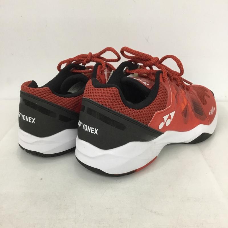 ヨネックス YONEX スニーカー スニーカー SHTSWGC テニスシューズ パワークッション ソニケージワイド GC 27cm 27.0cm ロゴ、文字 赤 / レッド / X 白 / ホワイト / X 黒 / ブラック /  メンズ USED 古着 中古 10142486