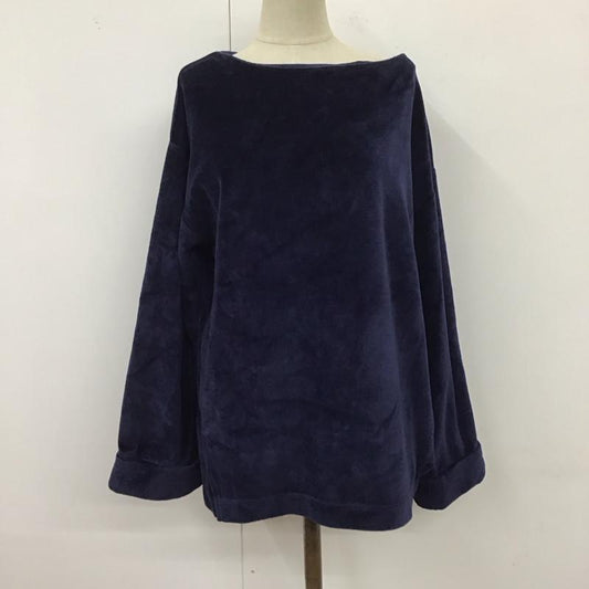 ローリーズファーム LOWRYS FARM カットソー 長袖 M 無地 紺 / ネイビー /  レディース USED 古着 中古 10121250