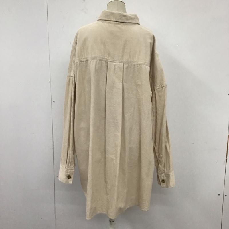 ローリーズファーム LOWRYS FARM シャツ、ブラウス 長袖 コーデュロイ FREE 無地 アイボリー / アイボリー /  レディース USED 古着 中古 10121187