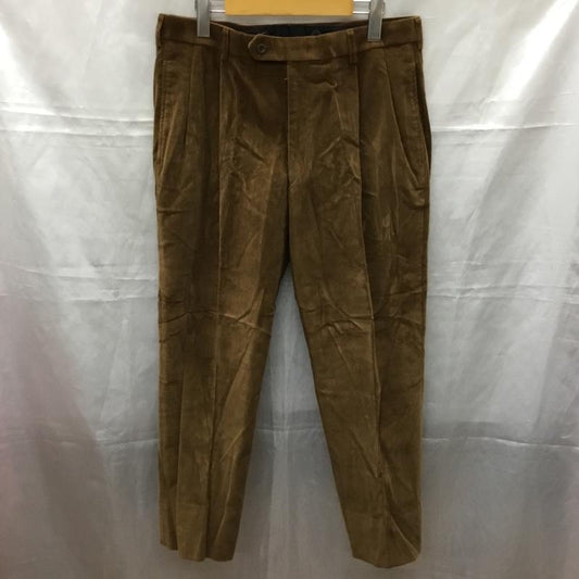 ブルックスブラザーズ BROOKS BROTHERS パンツ チノパン チノパン ワイドパンツ カジュアルパンツ ストレートパンツ コーデュロイパンツ 34 無地 茶 / ブラウン /  メンズ USED 古着 中古 10111318