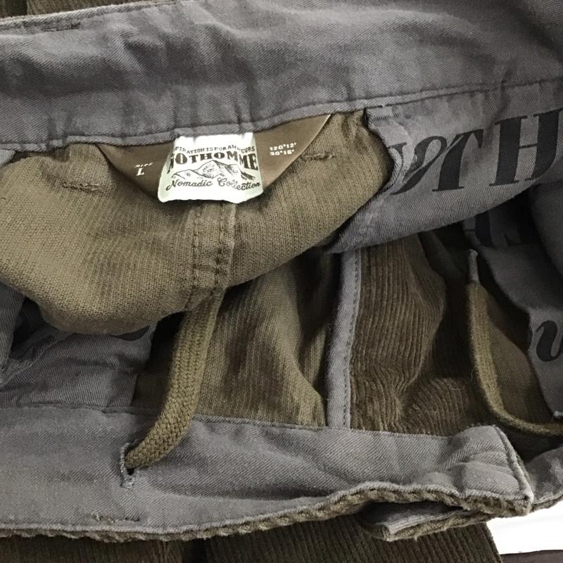 古着 USED ボトムス ボトムス NOTHOMME コーデュロイパンツ L 無地 茶 / ブラウン /  メンズ USED 古着 中古 10144977