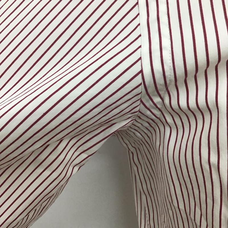 ラルフローレン RALPHLAUREN シャツ、ブラウス 長袖 長袖シャツ カラーシャツ ポケットシャツ 長袖カットソー ストライプシャツ L ストライプ 白 / ホワイト / X 赤 / レッド /  メンズ USED 古着 中古 10112806