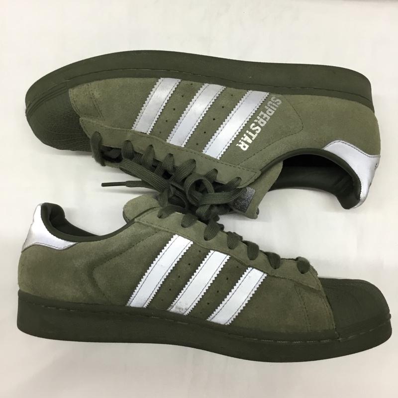 アディダス adidas スニーカー スニーカー B41988 SUPERSTAR 26.5cm 26.5cm ロゴ、文字 カーキ / カーキ / X 銀 / シルバー /  メンズ USED 古着 中古 10110154