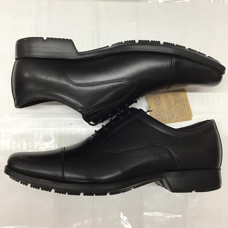 アシックス ASICS 革靴 革靴 TU-7030S texcy luxe ストレートチップ 箱有 25.5cm 25.5cm 無地 黒 / ブラック /  メンズ USED 古着 中古 10111751