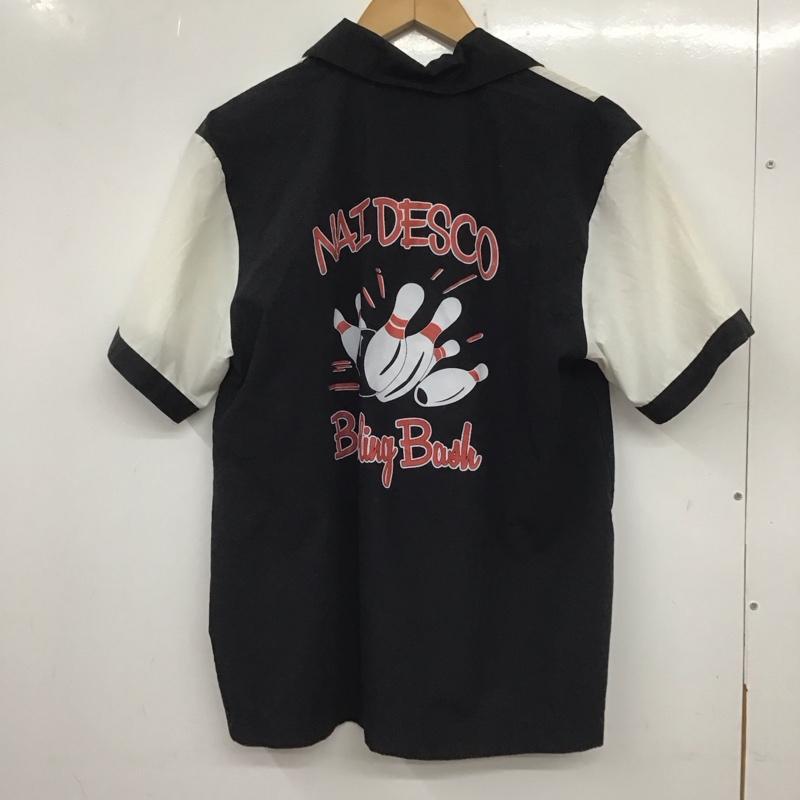 古着 USED シャツ、ブラウス 半袖 半袖シャツ ボーリングシャツ カラーシャツ CruisinUSA 古着 M ロゴ、文字 白 / ホワイト / X 黒 / ブラック /  メンズ USED 古着 中古 10137969