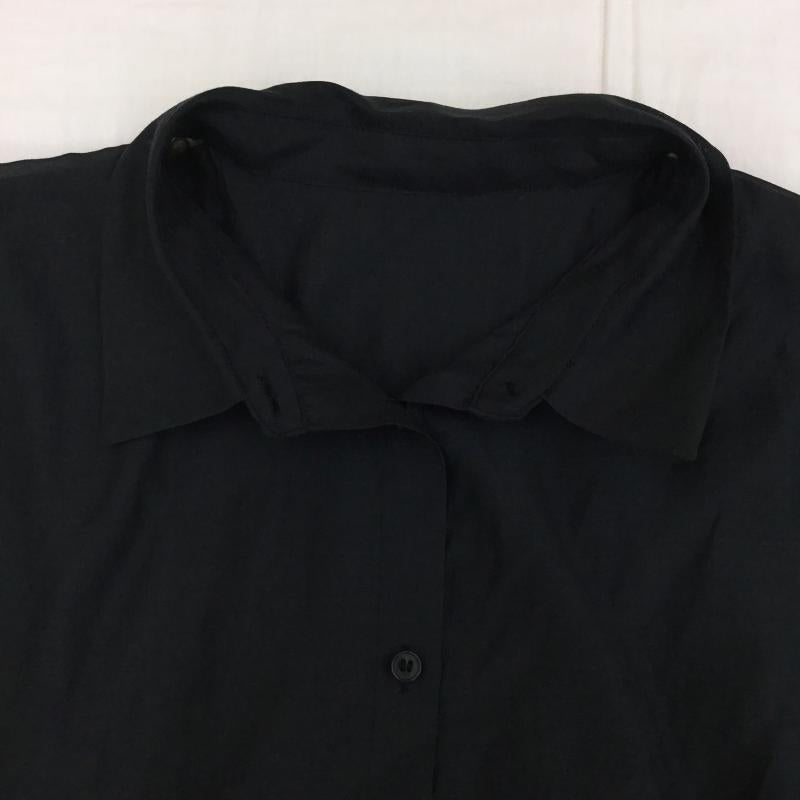 ローリーズファーム LOWRYS FARM シャツ、ブラウス 長袖 FREE 無地 黒 / ブラック /  レディース USED 古着 中古 10134397