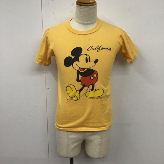 古着 USED Tシャツ 半袖 半袖カットソー プリントTシャツ クルーネックカットソー S プリント 黄 / イエロー /  メンズ USED 古着 中古 10124009