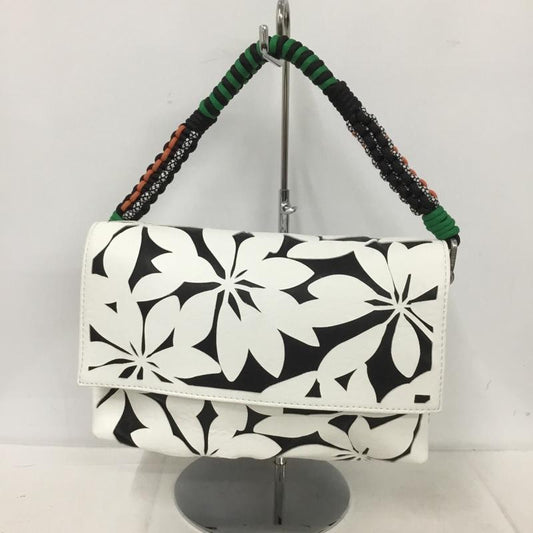 デシグアル Desigual ハンドバッグ ハンドバッグ 23SAXP72 パンチング加工 花柄 白 / ホワイト / X 黒 / ブラック /  レディース USED 古着 中古 10137427