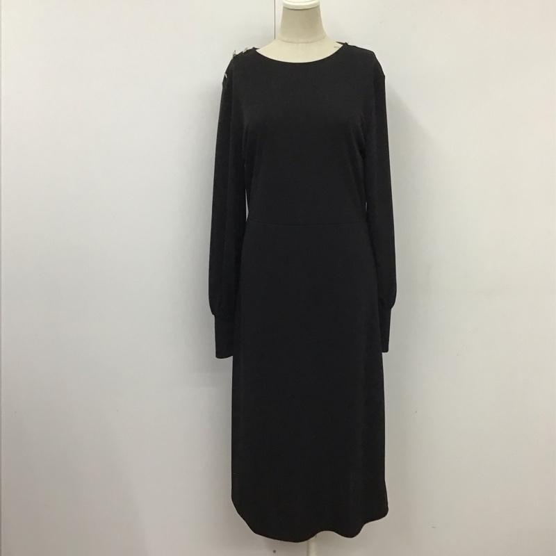 ザラ ZARA ワンピース ロングスカート 1198 462 800 長袖 S 無地 黒 / ブラック /  レディース USED 古着 中古 10119607