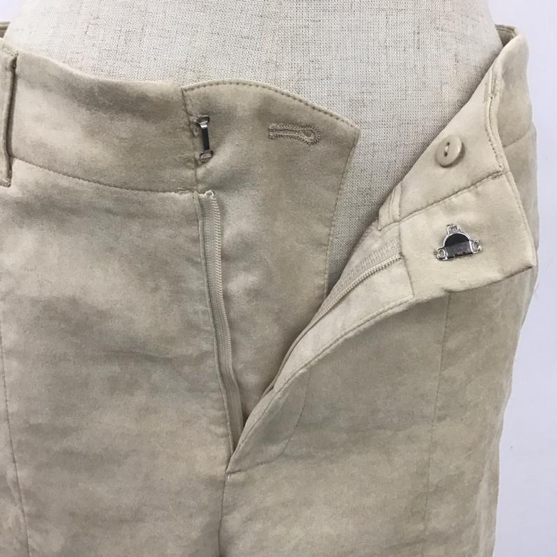 ローリーズファーム LOWRYS FARM パンツ スラックス LF521007MC フロントスリット フレアパンツ L 無地 ベージュ / ベージュ /  レディース USED 古着 中古 10108164