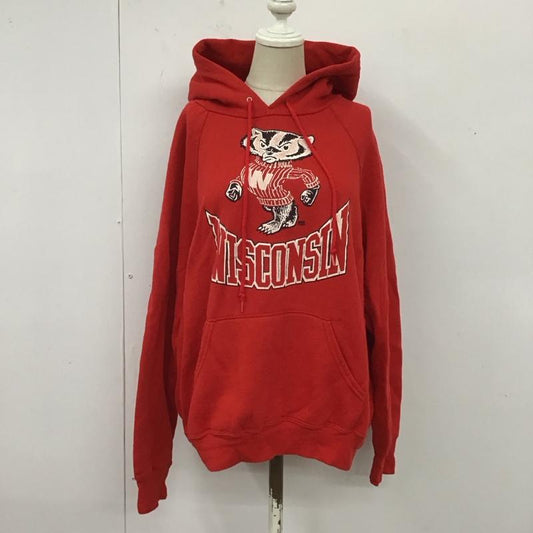 古着 USED パーカー 長袖 L プリント 赤 / レッド /  レディース USED 古着 中古 10121742