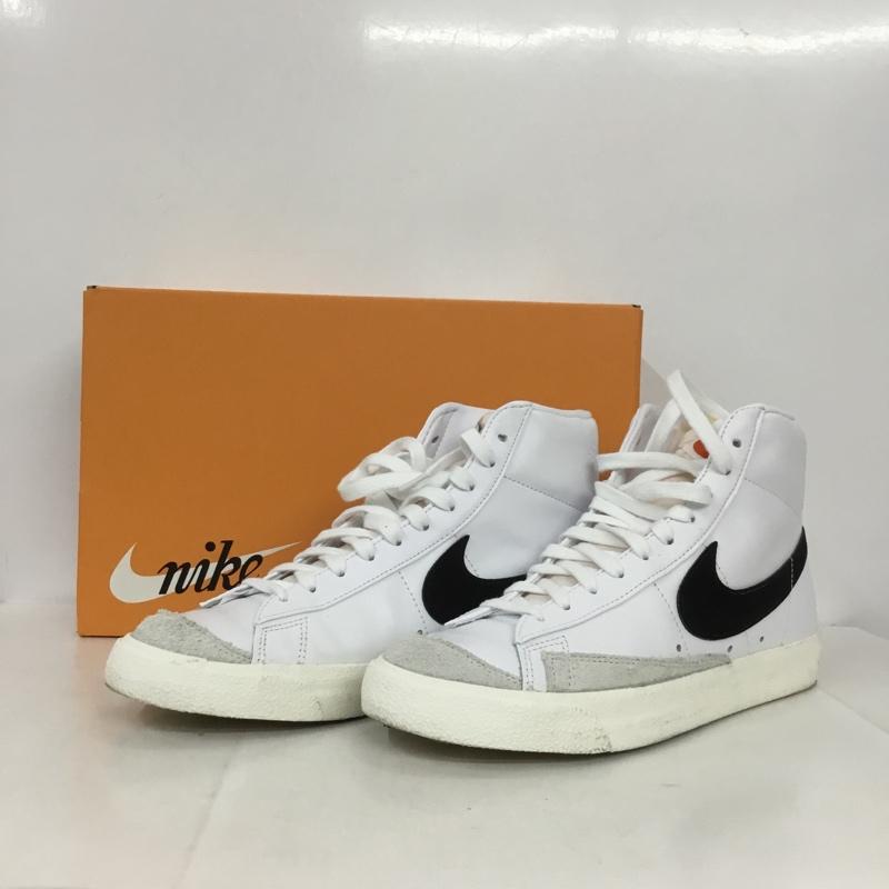 ナイキ NIKE スニーカー スニーカー BQ6806 100 BLAZER MID 77 VINTAGE 26cm 箱有 26.0cm ロゴ、文字 白 / ホワイト / X 黒 / ブラック /  メンズ USED 古着 中古 10131799