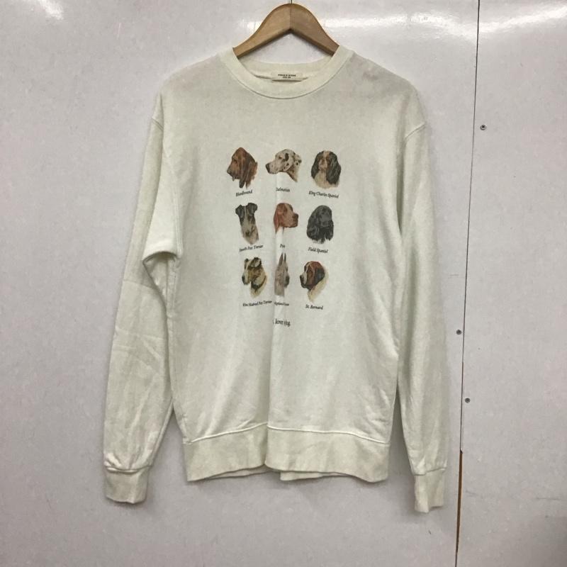 フリークスストア FREAK S STORE トレーナー 長袖 長袖トレーナー スウェット クルーネック プルオーバー FREE プリント 白 / ホワイト /  レディース USED 古着 中古 10132836