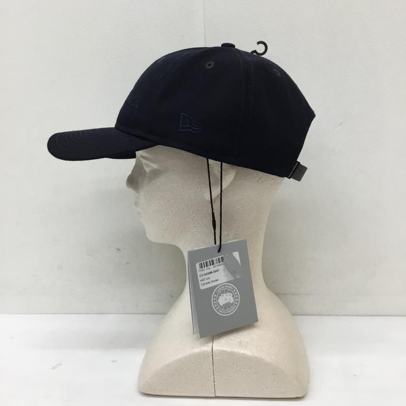 カナダグース CANADA GOOSE 帽子 キャップ CANADA GOOSE × NEW ERA WORDMARK ADJUSTABLE CAP 5426M ロゴ、文字 紺 / ネイビー /  メンズ USED 古着 中古 10134490