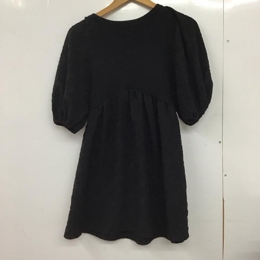ザラ ZARA チュニック 半袖 S 無地 黒 / ブラック /  レディース USED 古着 中古 10151196