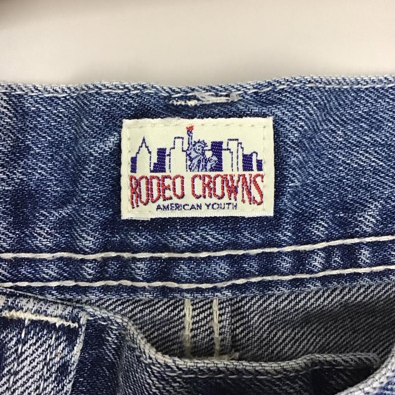 ロデオクラウンズ Rodeo Crowns パンツ デニム、ジーンズ 26インチ 無地 水色 / ライトブルー /  レディース USED 古着 中古 10123433