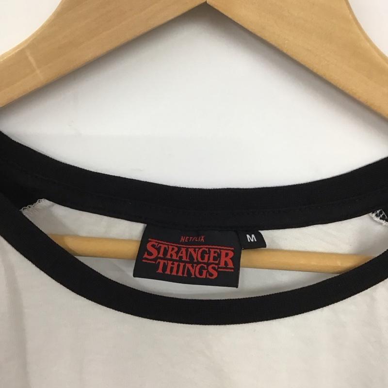 古着 USED カットソー 長袖 長袖カットソー ラグラン クルーネックカットソー プリントTシャツ M プリント 白 / ホワイト / X 黒 / ブラック /  メンズ USED 古着 中古 10135858