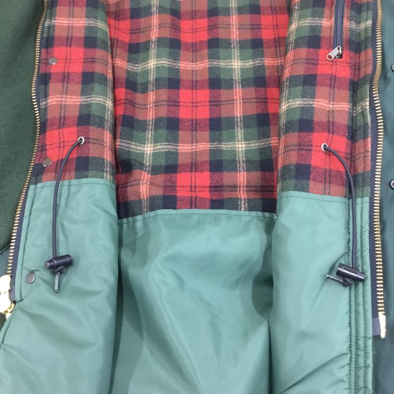 ウールリッチ WOOLRICH コート コート一般 90’s USA製 ウールリッチ　エルボーパッチ M 無地 緑 / グリーン / X 茶 / ブラウン /  メンズ USED 古着 中古 10120967