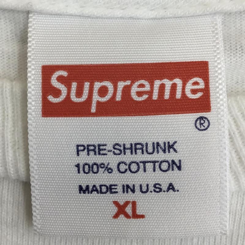 シュプリーム Supreme Tシャツ 半袖 21AW Est.1994 Tee XL ロゴ、文字 白 / ホワイト /  メンズ USED 古着 中古 10134786